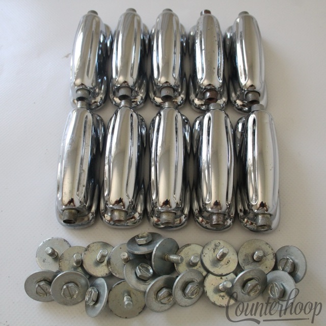Slingerland 10x Sound King Snare Drum Lugs Chrome Vintage 60s-70s USA Set Parts — main photograph