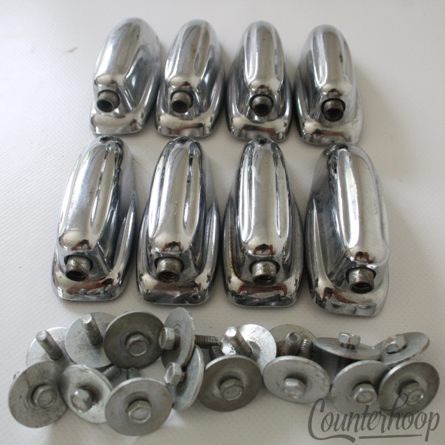 Slingerland 8x Large Sound King Bass Drum Lugs Chrome USA Hex Vintage 60s-70s* — main photograph