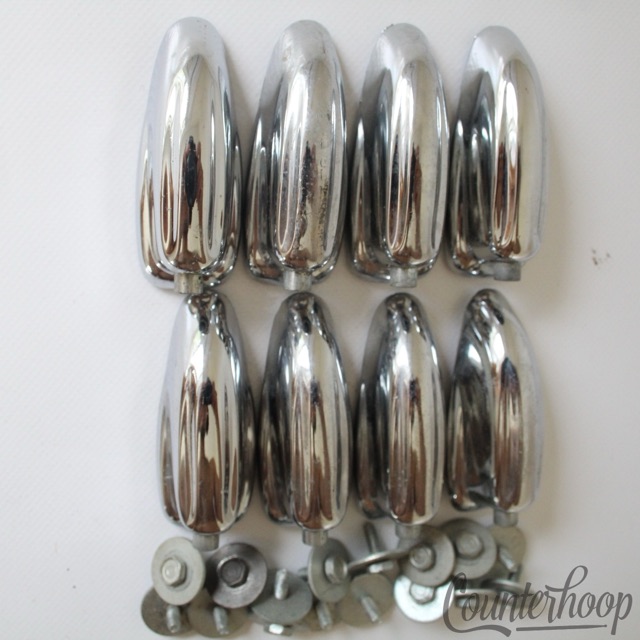 Slingerland 8x Sound King Bass Drum Lugs Chrome USA Large Hex Vintage 60s-70s* — main photograph