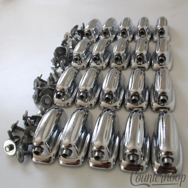 Slingerland 20x Sound King Lugs Bass Drum Chrome Set Parts Vintage 60s-70s USA* — main photograph