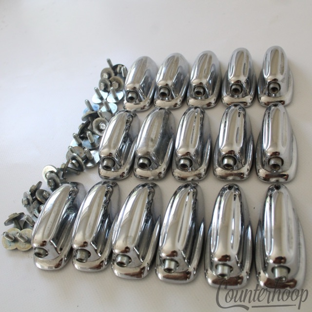 Slingerland 16x Sound King Lugs Bass Drum Chrome Set Parts Vintage 60s-70s USA* — main photograph