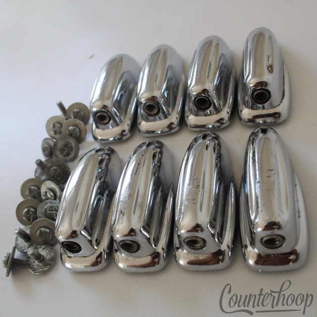 Slingerland 8x Sound Radio King Lugs Bass Drum Chrome USA Set Parts Vintage 50s — main photograph