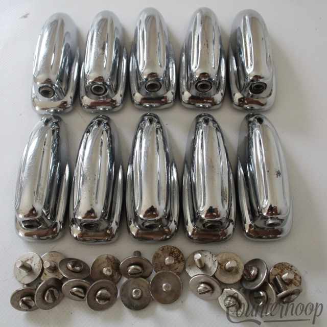 Slingerland 10x Sound Radio King Lugs Bass Drum Chrome Vintage 50s Nickel Screws — main photograph