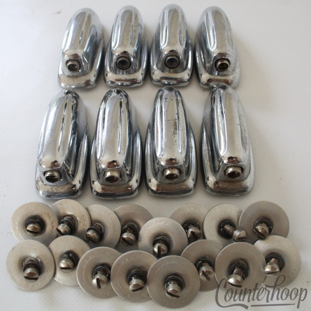 Slingerland 8x Radio King Lugs Bass Drum Chrome Stamped Alum.Washers Vintage 50s — main photograph