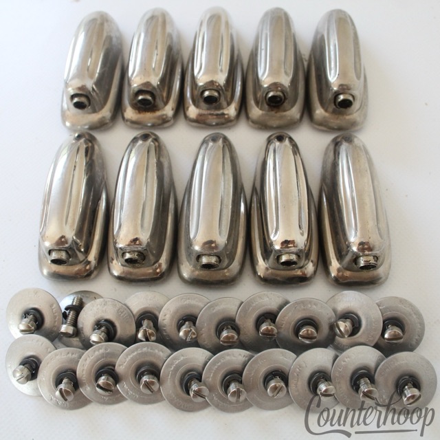 Slingerland 10x Radio King Lugs Bass Drum Nickel Stamped Alum.Washers Vintage50s — main photograph