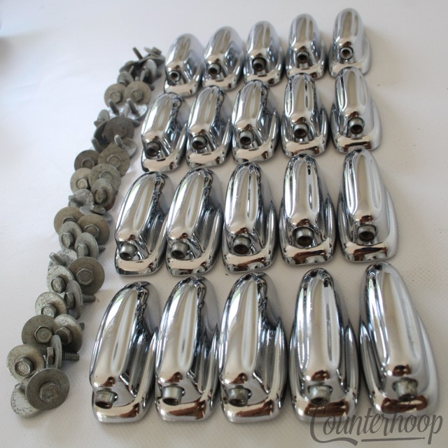 Slingerland 20x Sound King Lugs Bass Drum Chrome Set Parts Vintage 60s-70s USA* — main photograph