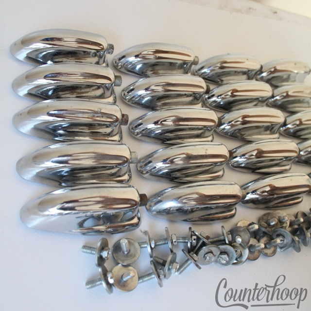 Slingerland 20x Sound King Lugs Bass Drum Chrome Set Parts Vintage 60s-70s USA* — main photograph