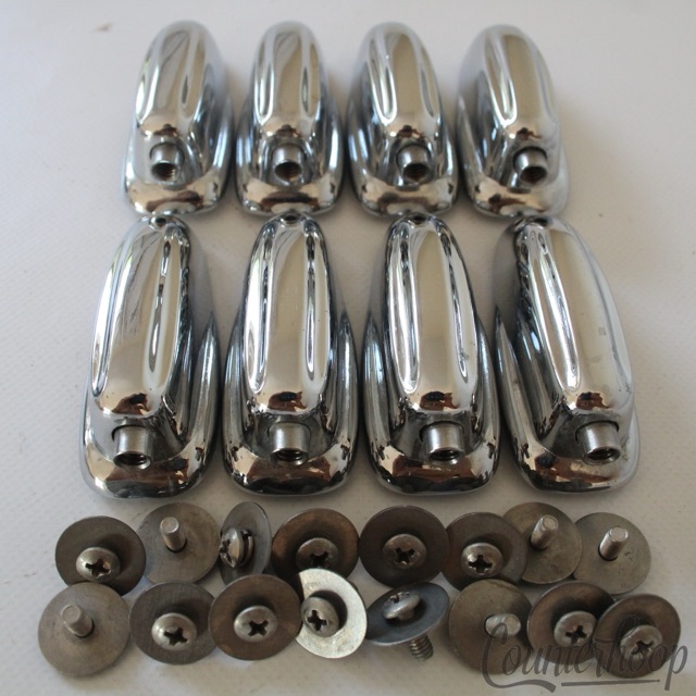 Slingerland 8x Large Sound King Lugs Bass Drum Chrome USA Set Parts Vintage 80s — main photograph