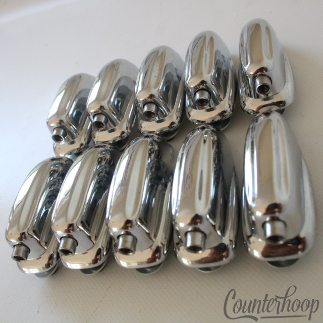 Slingerland 10x Large Sound King Lugs Bass Drum Chrome USA Set Parts Vintage 80s — main photograph
