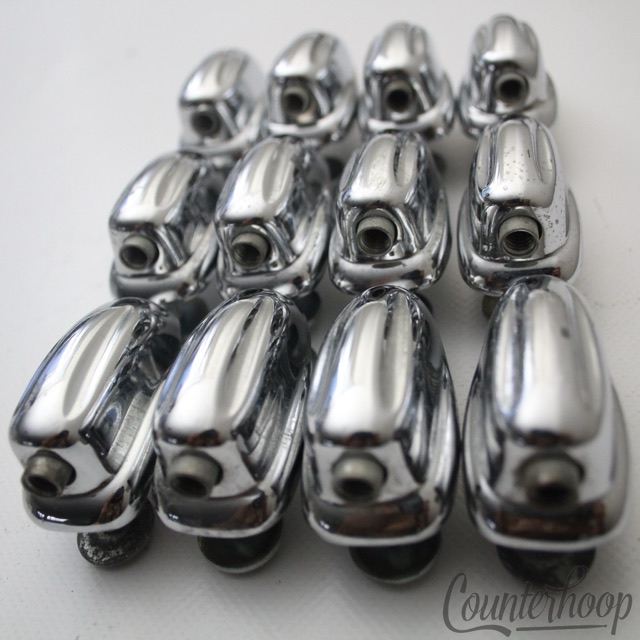 Slingerland 12x Small Sound King Lugs 3Ply Tom Drum Chrome USA Vintage 70s Hex* — main photograph