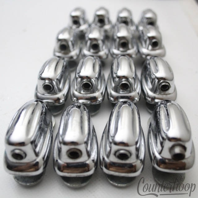 Slingerland 16x Small Sound King Lugs Tom Drum Chrome Slotted Hex USA Vintage70s — main photograph