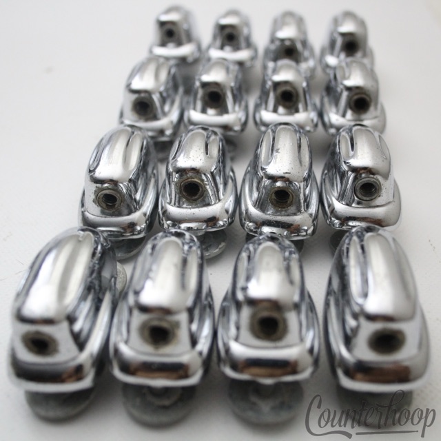 Slingerland 16x Small Sound King Lugs Tom Drum Chrome Slotted Hex USA Vintage70s — main photograph