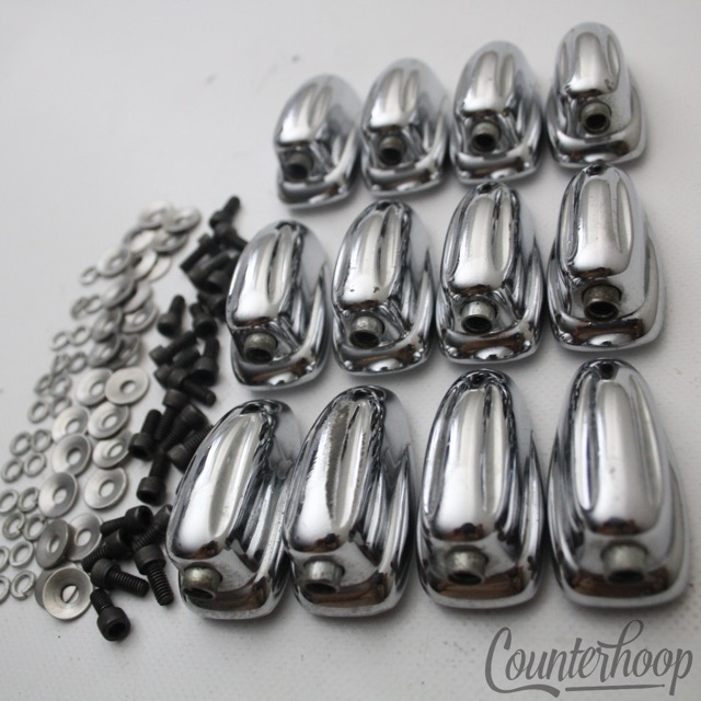 Slingerland 12x Small Sound King Lugs Tom/Snare Drum Chrome Allen-Screws 80s USA — main photograph