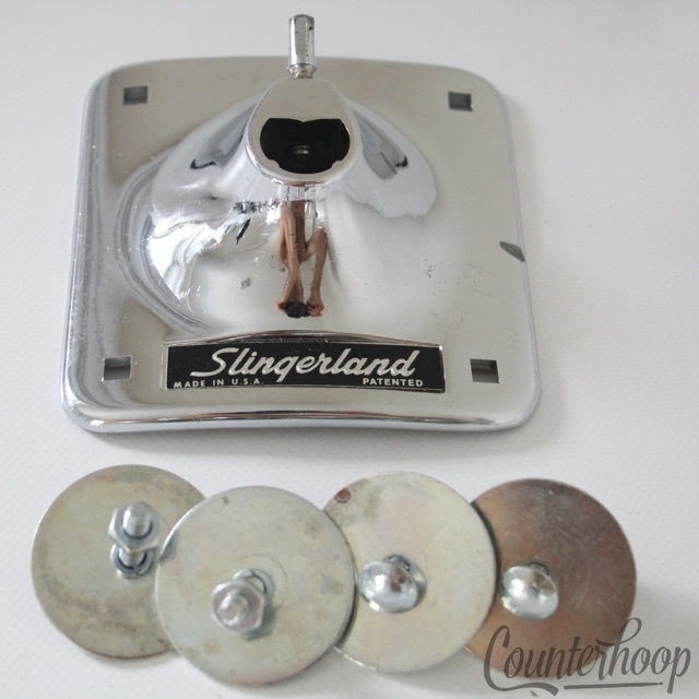 Slingerland Chrome Set-O-Matic Bass Drum Mount Tom Arm Receiver Sound King 60s* — main photograph