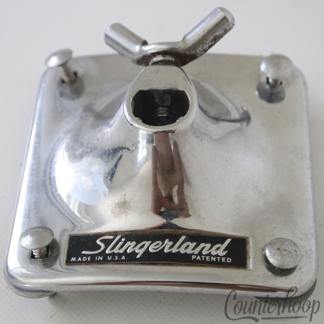 Slingerland Chrome Set-O-Matic Sound King Bass Drum Mount Tom Arm Receiver60-70s — main photograph