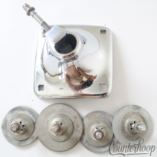 Slingerland Set-O-Matic Tom Drum Mount Arm Receiver 60s-70s Chrome Vintage USA — main photograph