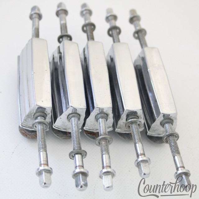 Pearl 5x Snare Drum 2"Metric Lugs+1 5/8"Tension T-Rods Chrome Vintage 70s Japan — main photograph