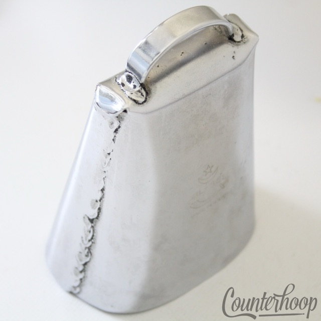 Zil-Bel Zildjian Cowbell 4" Chrome Latin Percussion Drum Set Vintage 60s USA* — main photograph