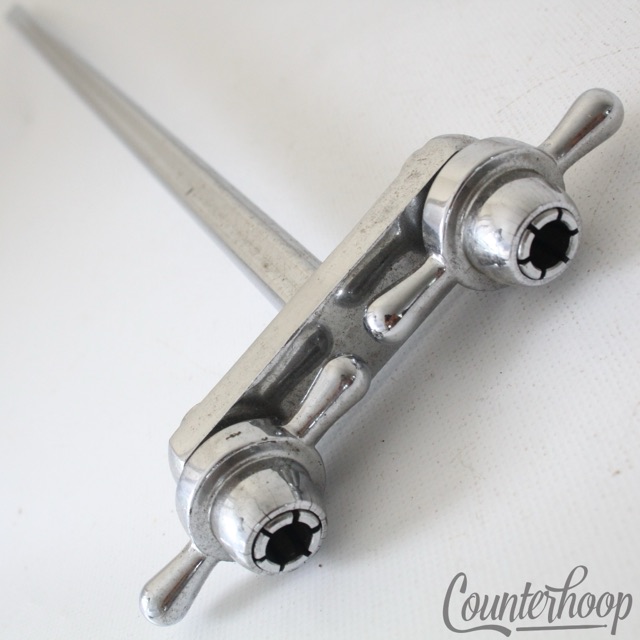 Rogers Swivomatic Double Tom L-Arm Holder Bass Drum Mount Holiday/Powertone USA — main photograph