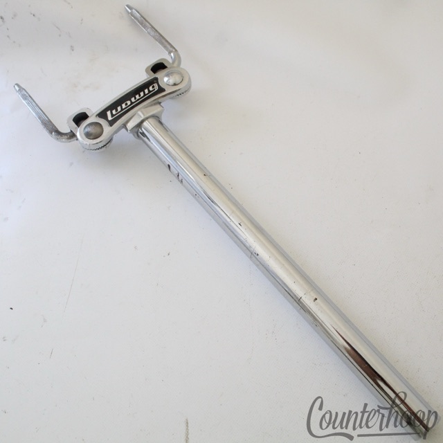 Ludwig Tom/Bass Drum Double Post Stand Tube Mount L-Arm Holder Super Classic 70s — main photograph