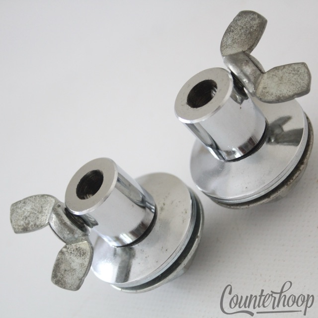 Rogers Disappearing Spur Mounts Bass Drum Leg Receivers 60s Cleveland Holiday US — main photograph