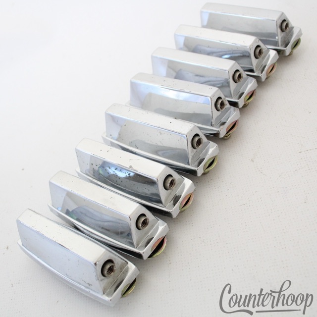 Yamaha 8x Recording Custom Snare Drum Lugs Vintage 80s Chrome Japan 2-Hole 2.5" — main photograph