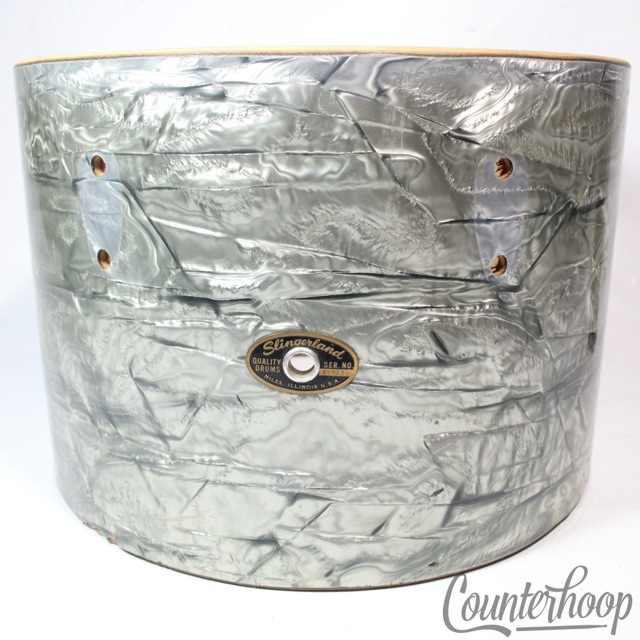 Slingerland Sky Blue Pearl 9x13" Concert Tom Drum Shell 3Ply Mahogany/Maple 60s — main photograph