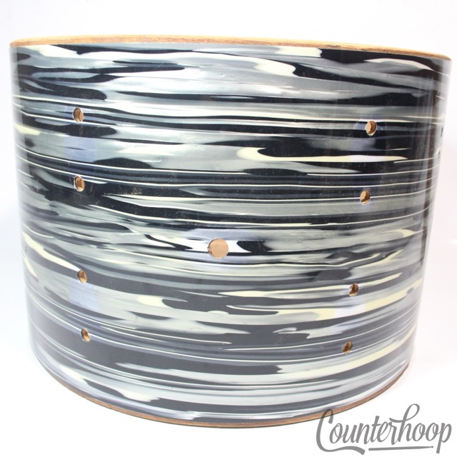 Slingerland 9x13" Tom Drum Shell 3Ply Blue Oyster Pearl Wrap May 66 Vintage 60s — main photograph