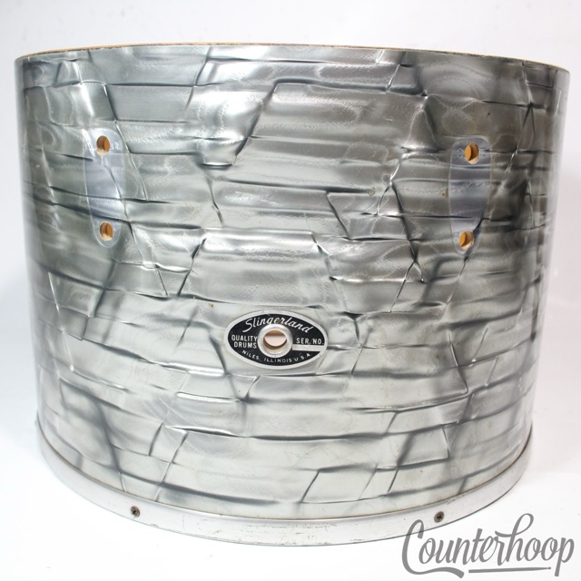 Slingerland Sky Blue Pearl 9x13" Concert Tom Drum Shell 3Ply Mahogany/Maple 70s — main photograph