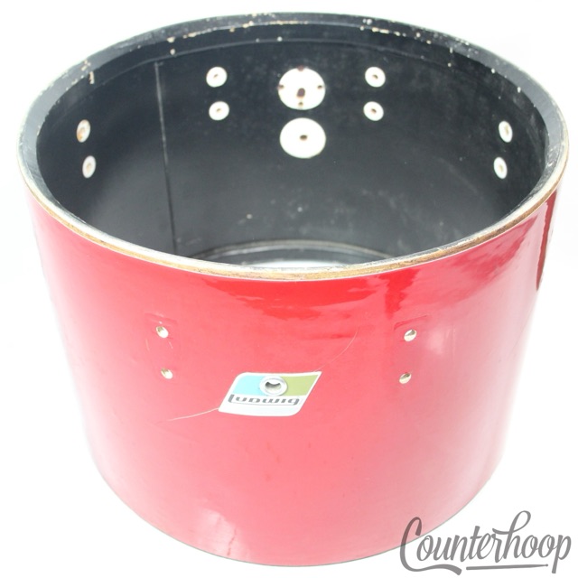 Ludwig 10x14"Concert Tom Drum Shell 3Ply Red Cortex 70s 8-Lug Super Classic USA — main photograph