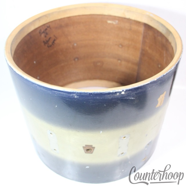 Ludwig/WFL 12x15"Floor Tom Drum 3Ply Project Shell Blue/Green Duco Vintage 50s* — main photograph