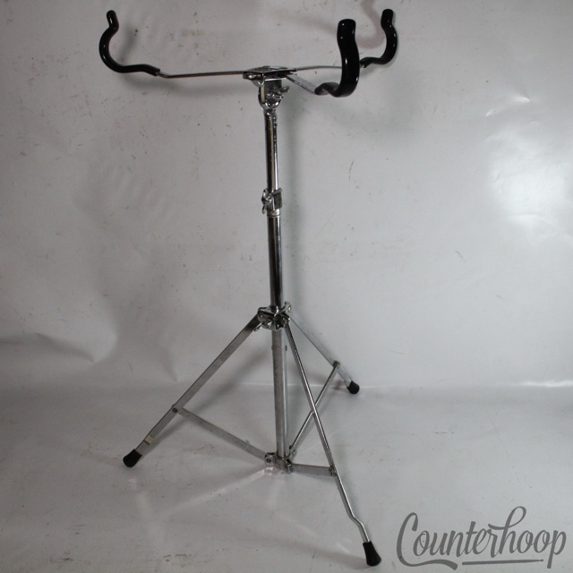 Ludwig Snare Drum Stand Atlas 1355 Single-Braced Chrome Chicago USA Vintage 70s — main photograph