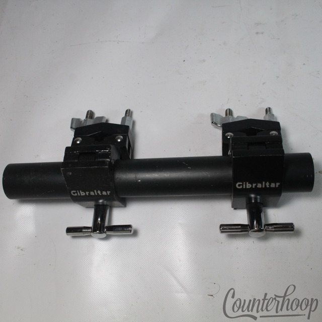 Gibraltar Drum Rack Tube 12x1.5"+2x Multi-Clamp Mounts Mounting Brackets Set Blk — main photograph