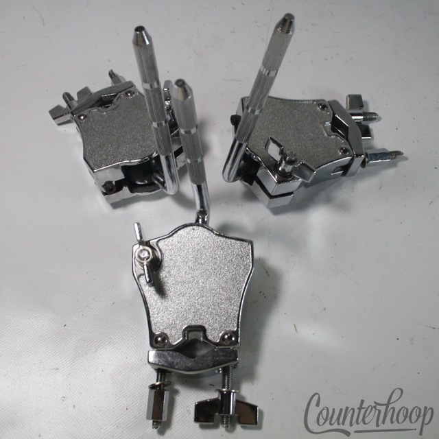 Gibraltar 3x Stand/Tube-Clamp Single Tom Drum Mounts 3/8" L-Arms Chrome Set — main photograph