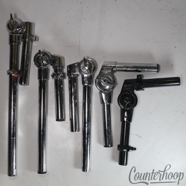 PEARL 5x Tom Drum Post Arms Hardware Angle Bass Mounts + Memory-Lock Clamps — main photograph