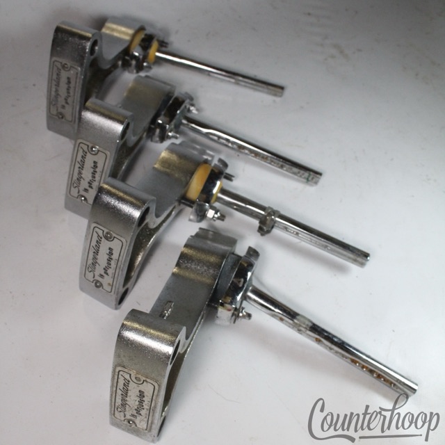 Slingerland 4x Double Set-O-Matic Tom Drum Arm Mounts Short Bass Post 60-70s Set — main photograph