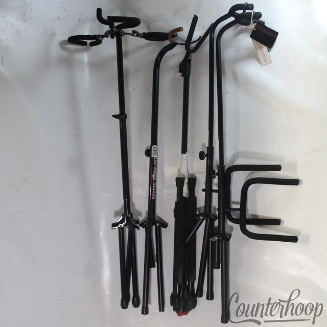 Guitar Stands Triple+4x Single Bass Tripod Mounts Holder Musicians Gear Ultimate — main photograph