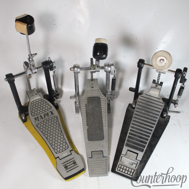 Tama, Mapex, Baltimore Drum Co Bass Drum Pedal Lot Single Kick Pedals — main photograph