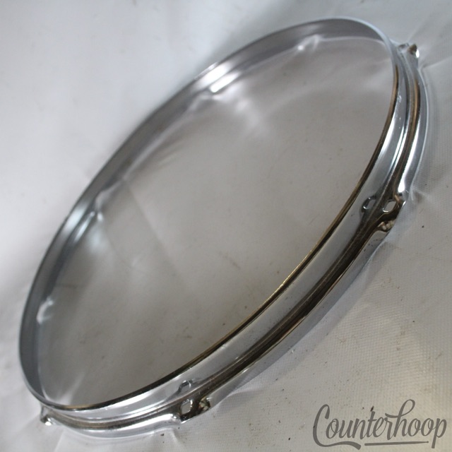 Slingerland 16" Floor Tom Drum Rim/Hoop 8Lug Stick-Saver Chrome Vintage 80s USA — main photograph