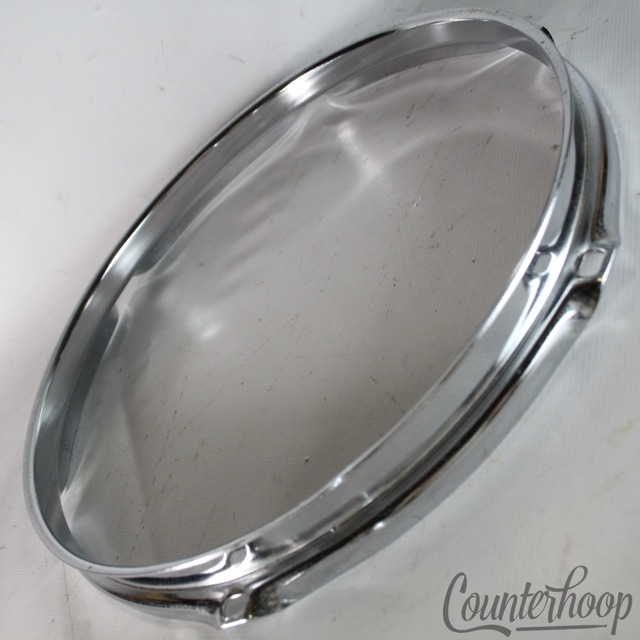 Ludwig 10"Tom Drum Rim/Hoop Triple-Flange Chrome 6-Hole Classic Vintage 70s USA — main photograph
