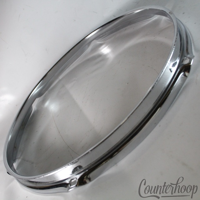 Ludwig 12"Tom Drum Rim/Hoop Triple-Flange Chrome 6-Hole Classic Vintage 60s-70s — main photograph