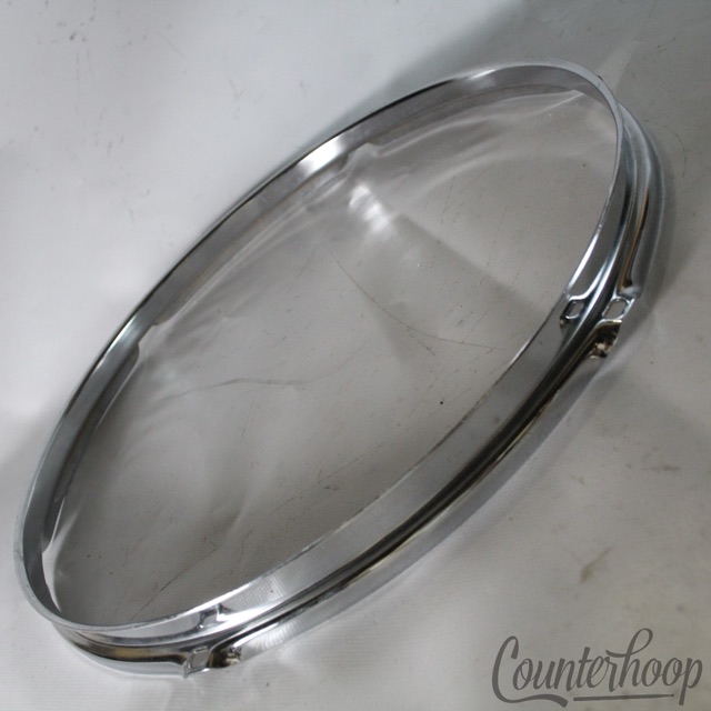 Ludwig 13" Tom Drum Rim/Hoop Triple-Flange Chrome 6Hole Classic Vintage 60s — main photograph