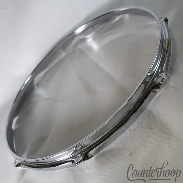 Ludwig 14"Snare/Tom Drum Rim/Hoop Triple-Flange Chrome 8Hole Classic Vintage 60s — main photograph
