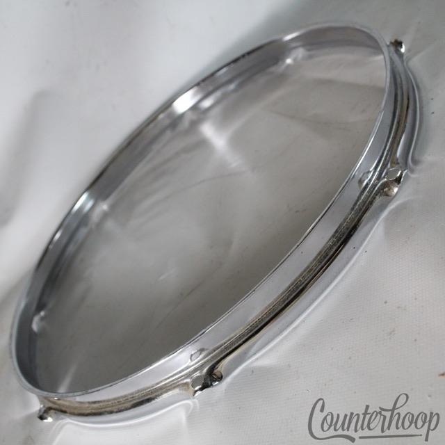 Rogers 14" Powertone Snare/Floor Tom Drum Batter Rim/Hoop 8Lug Triple-Flange 60s — main photograph