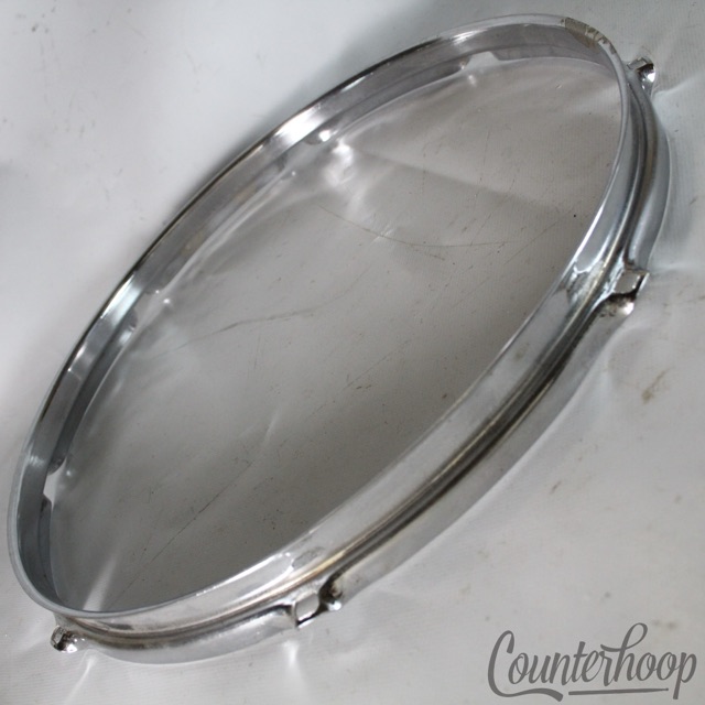 Rogers 14" Snare/Floor Tom Drum Batter Rim/Hoop 70s XP8 Big R 8Lug Triple-Flange — main photograph