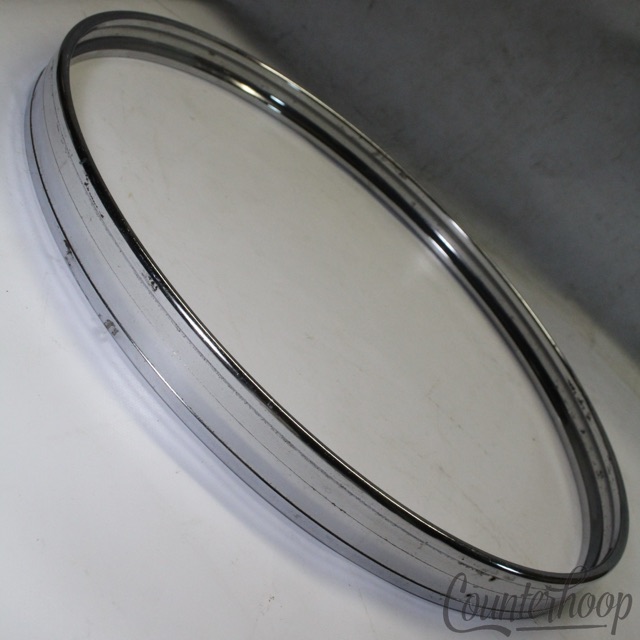 Pearl 20"Bass Drum Hoop Steel Metal Rim Vintage 70s Batter/Resonant Japan — main photograph