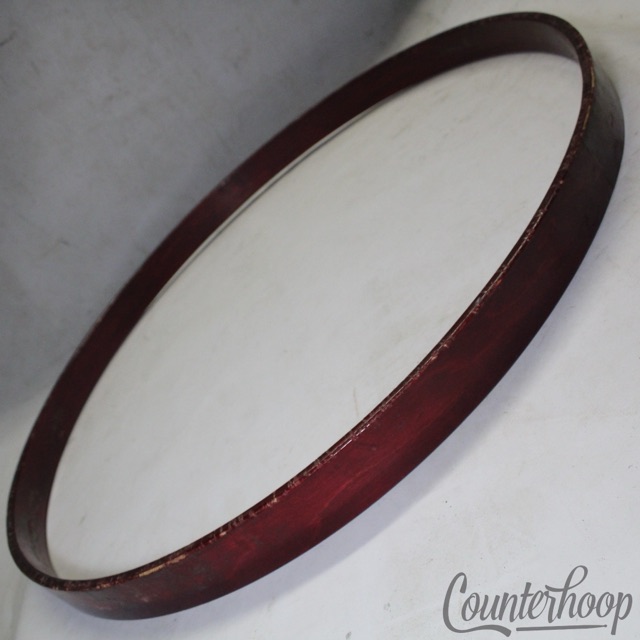 Gretsch 22" 6Ply Jasper Maple Bass Drum Hoop/Rim Red Rosewood USA Vintage 70s* — main photograph
