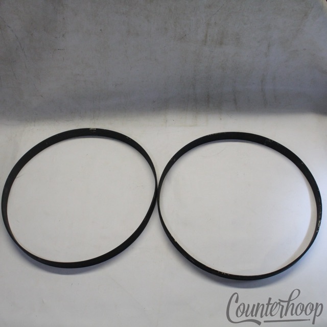 Slingerland 2x 22" Maple Bass Drum Black Hoops/Rims USA Vintage 60s-70s Set* — main photograph