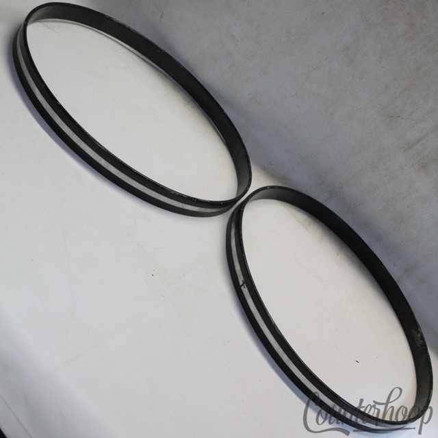 Slingerland 22" COW Wood Hoops Set 2x Chrome Over 1-Ply Maple Vintage 70s USA* — main photograph
