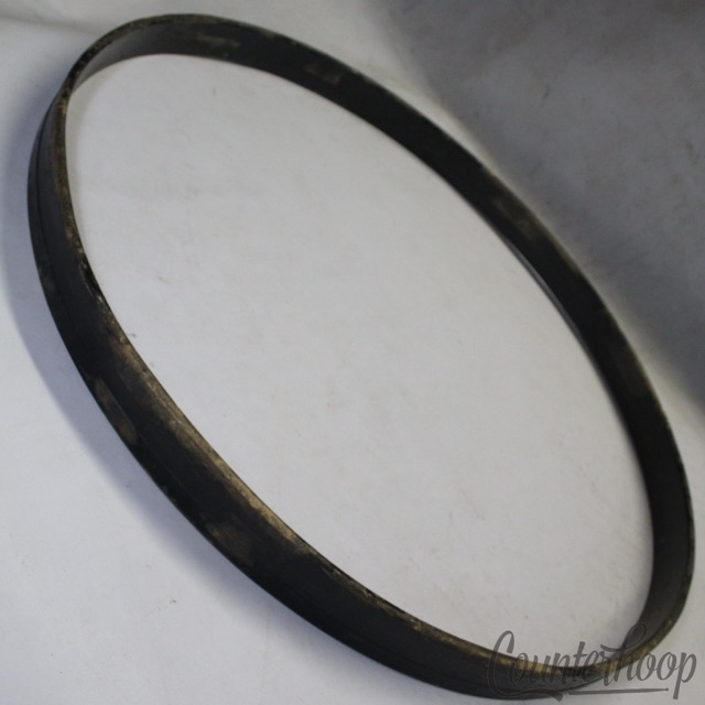 Slingerland 24" Bass Drum Rim/Hoop Vintage 70s Black Paint No Inlay Sound King* — main photograph